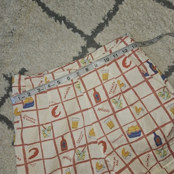 La pompomera novelty printed high waisted shorts womens small - Picture 3 of 6